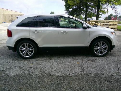 White Platinum Metallic Tri-Coat 2014 Ford Edge Limited
