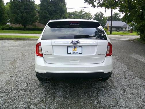 White Platinum Metallic Tri-Coat 2014 Ford Edge Limited