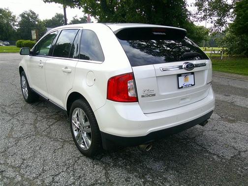 White Platinum Metallic Tri-Coat 2014 Ford Edge Limited