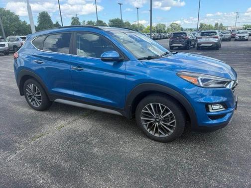 Aqua Blue 2021 Hyundai TUCSON Ultimate