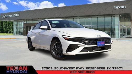 White 2025 Hyundai ELANTRA HEV Blue