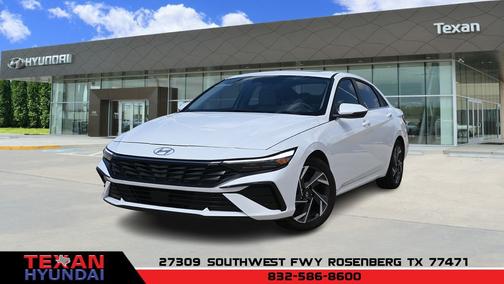White 2025 Hyundai ELANTRA Limited