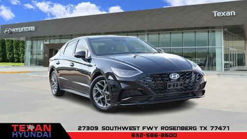 Black 2023 Hyundai SONATA SEL
