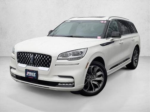 Pristine White Metallic Tri-Coat 2023 Lincoln Aviator Grand Touring AWD