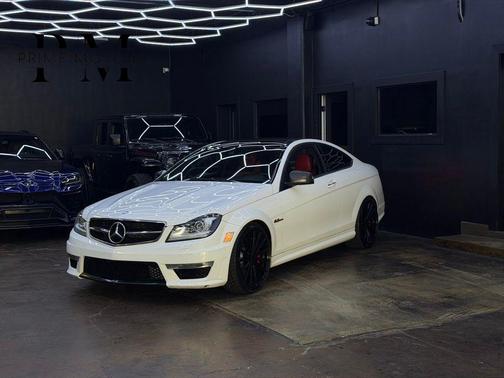 White 2013 Mercedes-Benz C-Class C 63 AMG