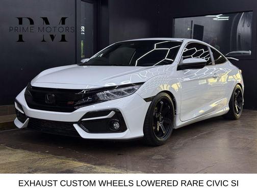 Platinum White Pearl 2020 Honda Civic Si Base