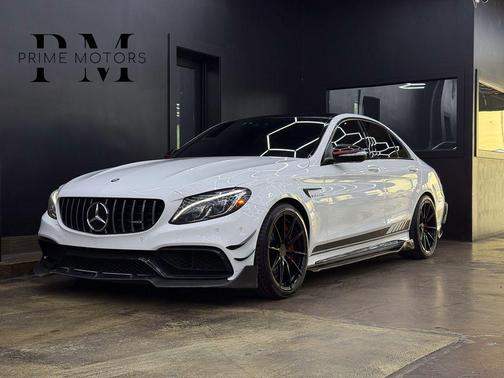 White 2015 Mercedes-Benz C-Class S