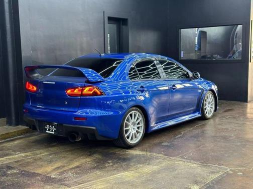 Blue / Black 2012 Mitsubishi Lancer Evolution GSR