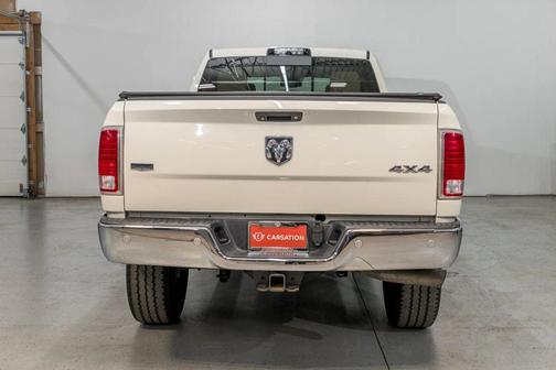 Pearl White 2018 RAM 3500 Laramie Crew Cab 4x4 6'4' Box