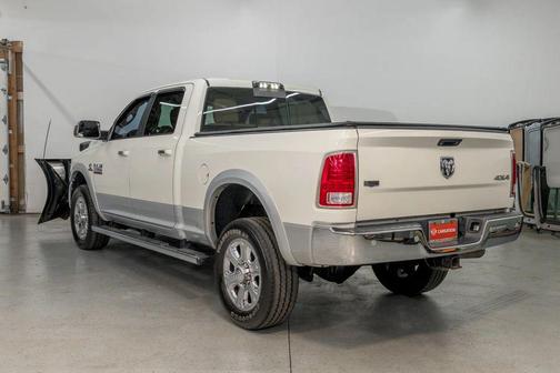Pearl White 2018 RAM 3500 Laramie Crew Cab 4x4 6'4' Box