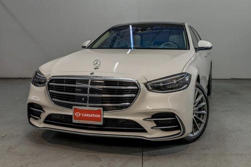 White 2022 Mercedes-Benz S-Class 4MATIC