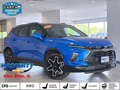 Riptide Blue Metallic 2024 Chevrolet Blazer RS