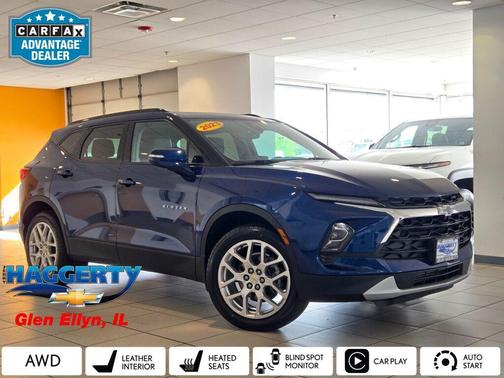 Blue Glow Metallic 2023 Chevrolet Blazer 3LT