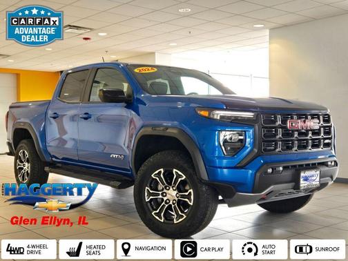 Dynamic Blue Metallic 2024 GMC Canyon AT4