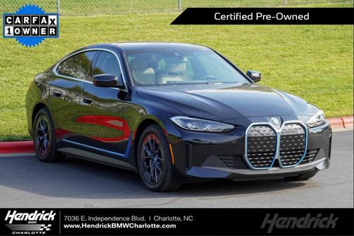 Black Sapphire Metallic 2023 BMW i4 Gran Coupe eDrive35