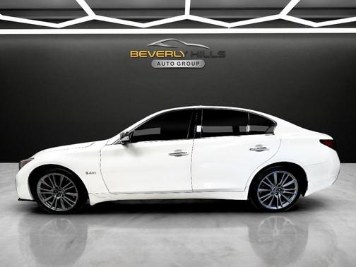 Majestic White 2019 INFINITI Q50 3.0t Red Sport 400