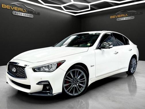 Majestic White 2019 INFINITI Q50 3.0t Red Sport 400