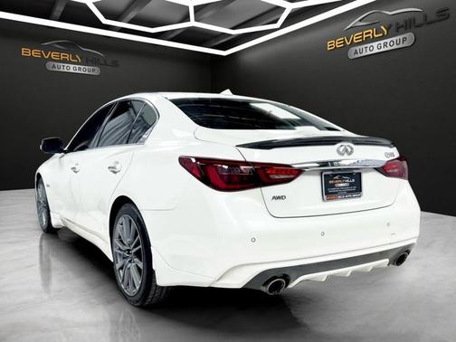 Majestic White 2019 INFINITI Q50 3.0t Red Sport 400