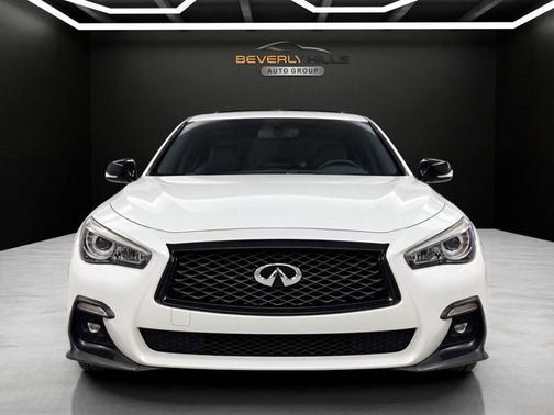 White 2018 INFINITI Q50 3.0t Red Sport 400
