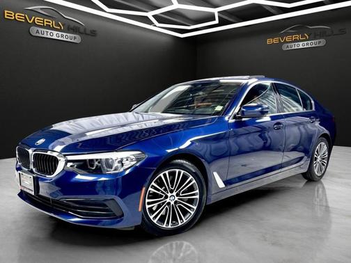 Blue 2019 BMW 540 i xDrive