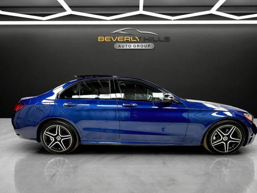Blue 2021 Mercedes-Benz C-Class C 300 4MATIC