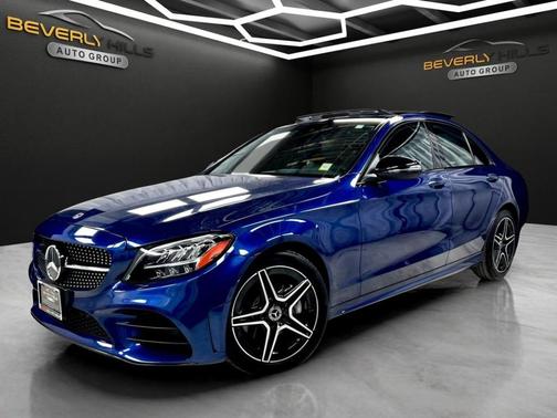 Blue 2021 Mercedes-Benz C-Class C 300 4MATIC