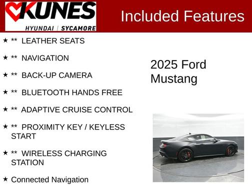 Shadow Black 2025 Ford Mustang GT Premium