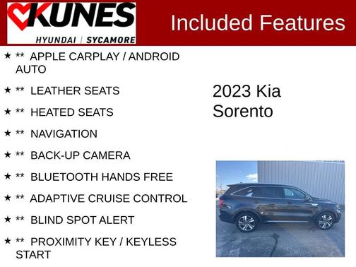 Gravity Blue 2023 Kia Sorento Hybrid EX