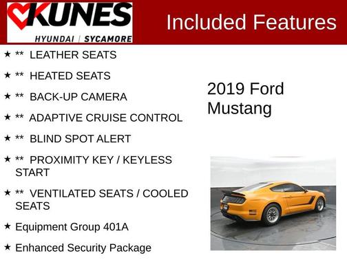Orange Fury 2019 Ford Mustang GT Premium