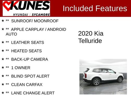 Snow White Pearl 2020 Kia Telluride EX