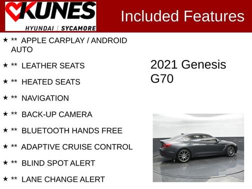 2021 Genesis G70 2.0T