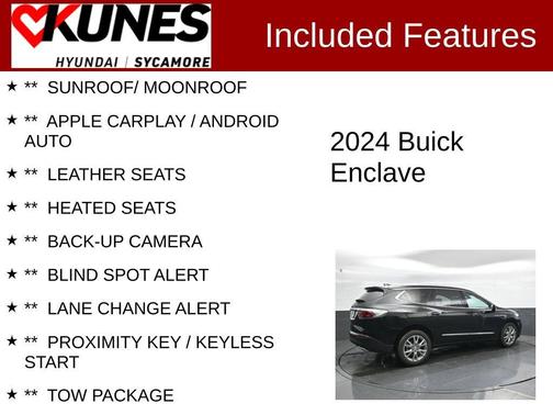 Ebony Twilight Metallic 2024 Buick Enclave Essence