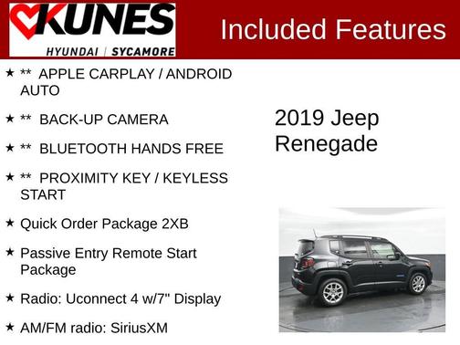 Black Clearcoat 2019 Jeep Renegade Latitude