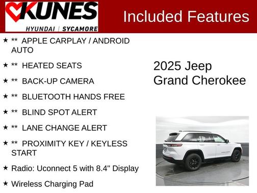 Bright White Clearcoat 2025 Jeep Grand Cherokee Laredo