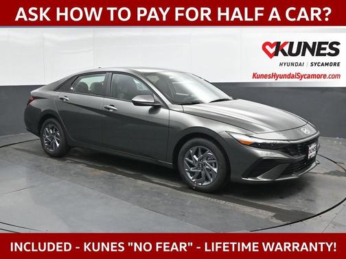 Amazon Gray 2026 Hyundai ELANTRA HEV Blue