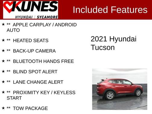 Red Crimson 2021 Hyundai TUCSON Value