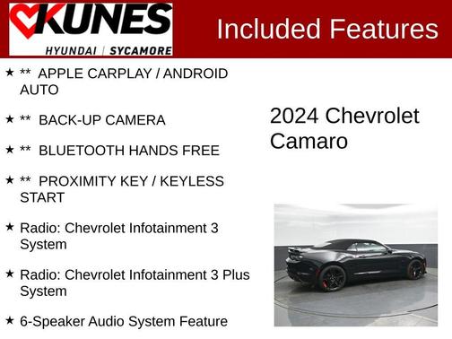 Black 2024 Chevrolet Camaro 1LT