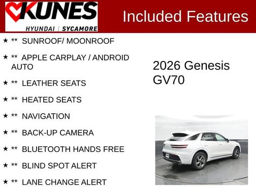 Uyuni White 2026 Genesis GV70 2.5T