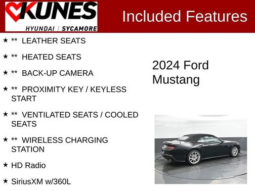Shadow Black 2024 Ford Mustang GT Premium