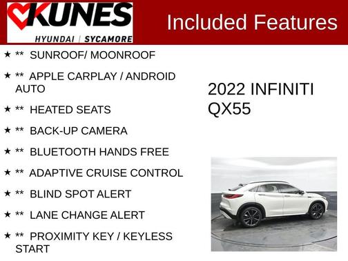 2022 INFINITI QX55 LUXE