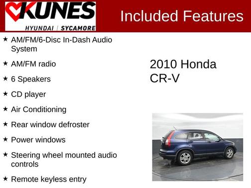 Blue 2010 Honda CR-V EX