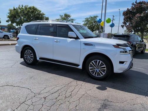 Aspen White TriCoat Pearl 2022 Nissan Armada SL 4WD