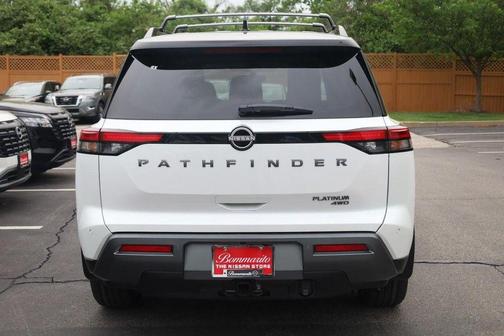White / Black 2026 Nissan Pathfinder Platinum