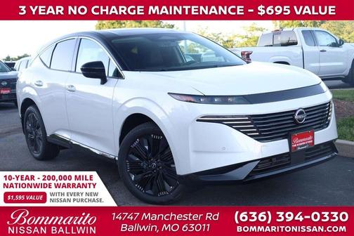 White / Black 2026 Nissan Murano Platinum