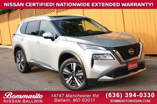 Brilliant Silver Metallic 2023 Nissan Rogue Platinum