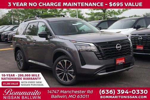 Gun Metallic 2026 Nissan Pathfinder Platinum