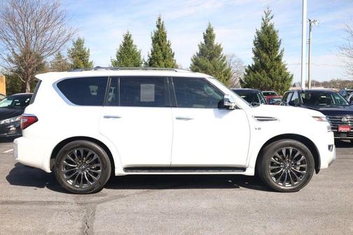Aspen White 2021 Nissan Armada Platinum