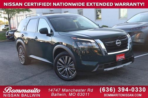 Obsidian Green Pearl 2025 Nissan Pathfinder SL