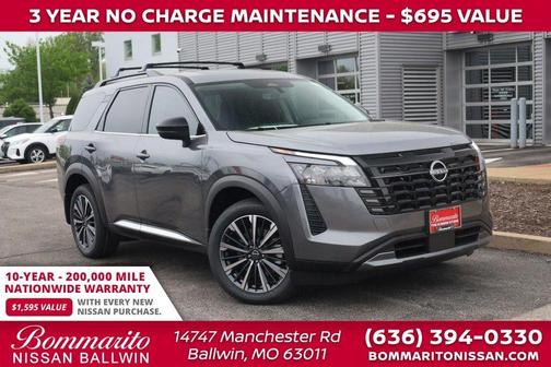 Gun Metallic 2026 Nissan Pathfinder Platinum