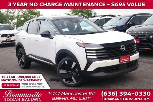 2t Wht Blk Roof 2026 Nissan Kicks SR